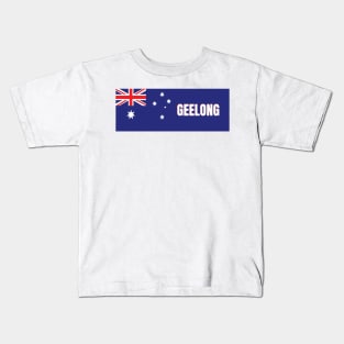 Geelong City in Australian Flag Kids T-Shirt